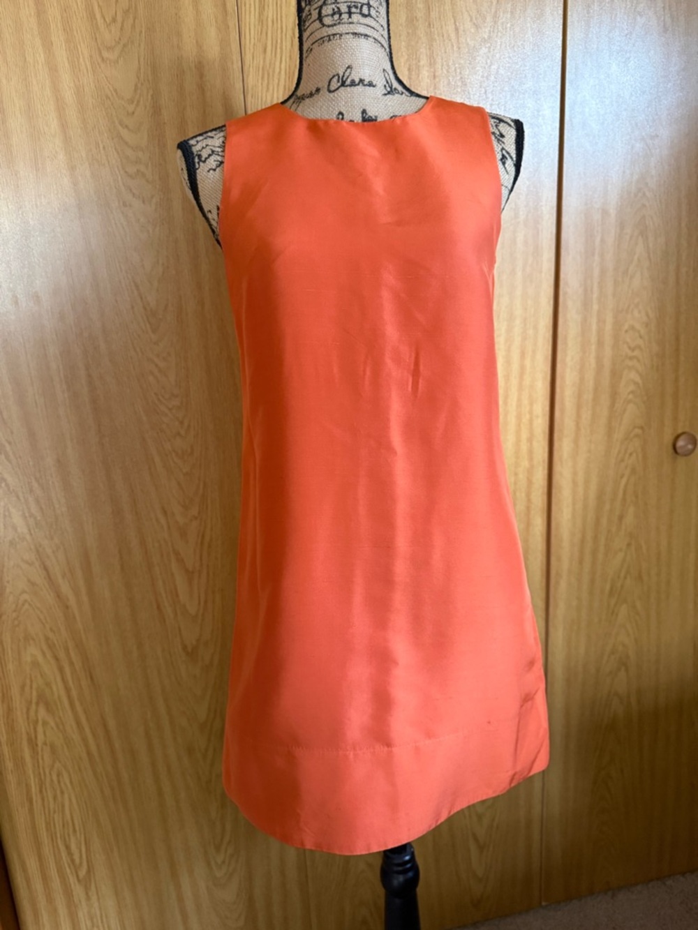 Banana Republic Vibrant Orange Sleeveless Dress